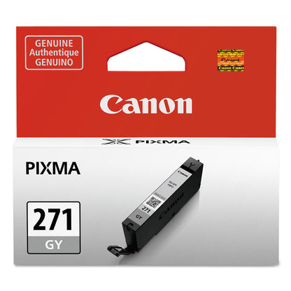 Canon® 0394C001 (CLI-271) Ink, Gray (CNM0394C001)