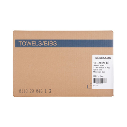 McKesson Procedure Towel 13 W X 18 L Inch Kids Print NonSterile (489531_CS)
