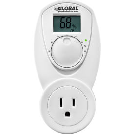 Global Industrial Plug In Humidifier Control 120V, 15A, Analog 30-90% Relative Humidity (WB246112)