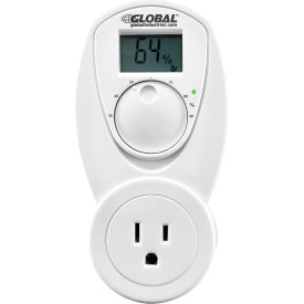 Global Industrial Plug In Dehumidifier Control 120V, 15A, Analog 30-90% Relative Humidity (WB246113)