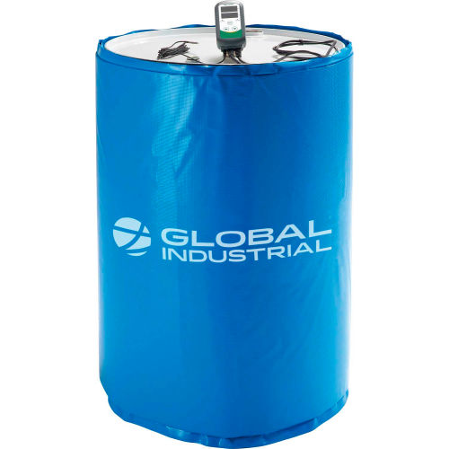 Global Industrial Insulated Drum Heating Blanket For 55 Gallon Drum, Up To 145°F, 120V (WB246299)