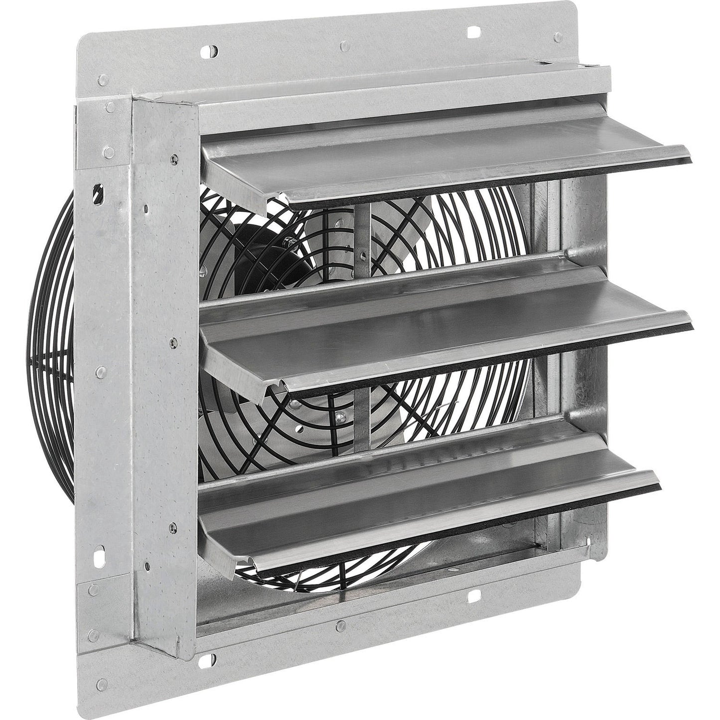 Global Industrial Continental Dynamics Direct Drive 12" Exhaust Fan w/ Shutter, 1 Speed, 2150CFM, 1/12HP, 1Phase (WB294495)