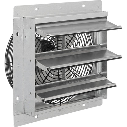Global Industrial Continental Dynamics Direct Drive 12" Exhaust Fan w/ Shutter, 1 Speed, 2150CFM, 1/12HP, 1Phase (WB294495)