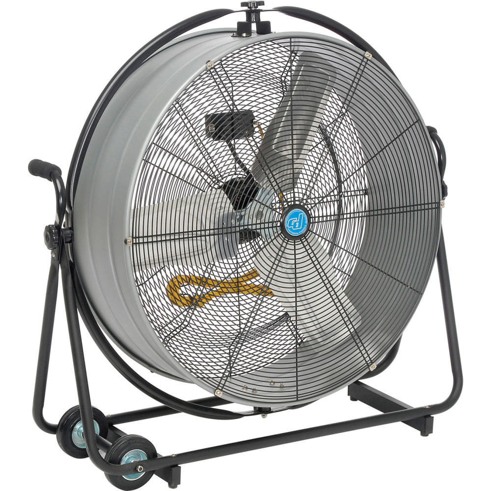 Global Industrial Continental Dynamics 30" Orbital Tilt Drum Blower Fan, 10,440 CFM, 1/3HP, 1 Phase (WB246607)