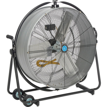 Global Industrial Continental Dynamics 30" Orbital Tilt Drum Blower Fan, 10,440 CFM, 1/3HP, 1 Phase (WB246607)
