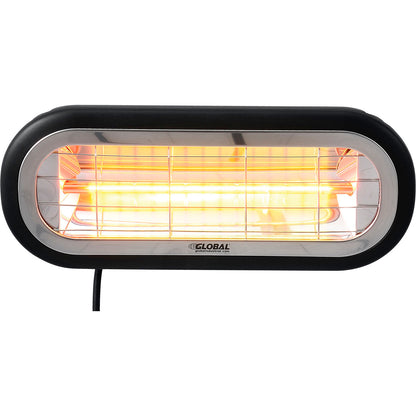 Global Industrial Infrared Patio Heater, Wall Or Ceiling Mount, Low Glare, 1500W (WB246721)