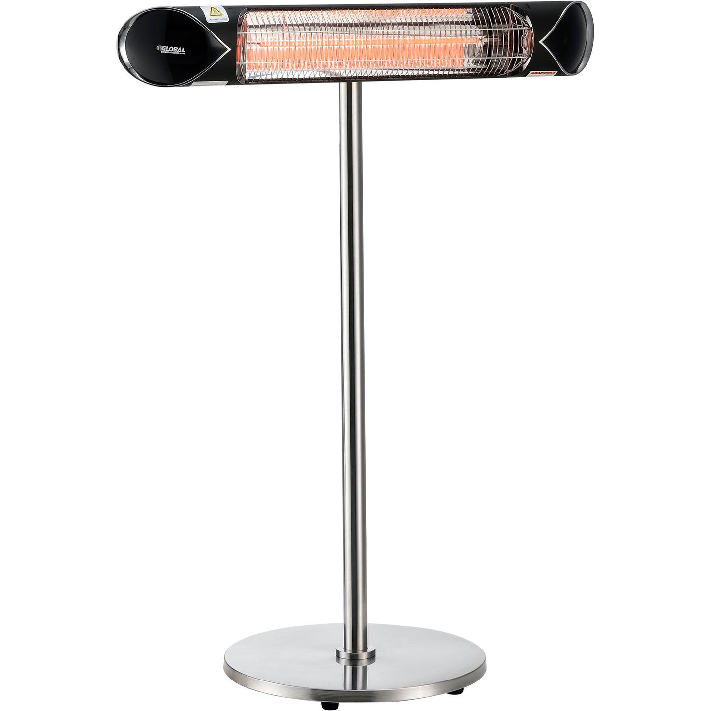 Global Industrial Infrared Patio Heater w/Remote Control, Free Standing, 1500W, 35-3/8"L (WB246722)