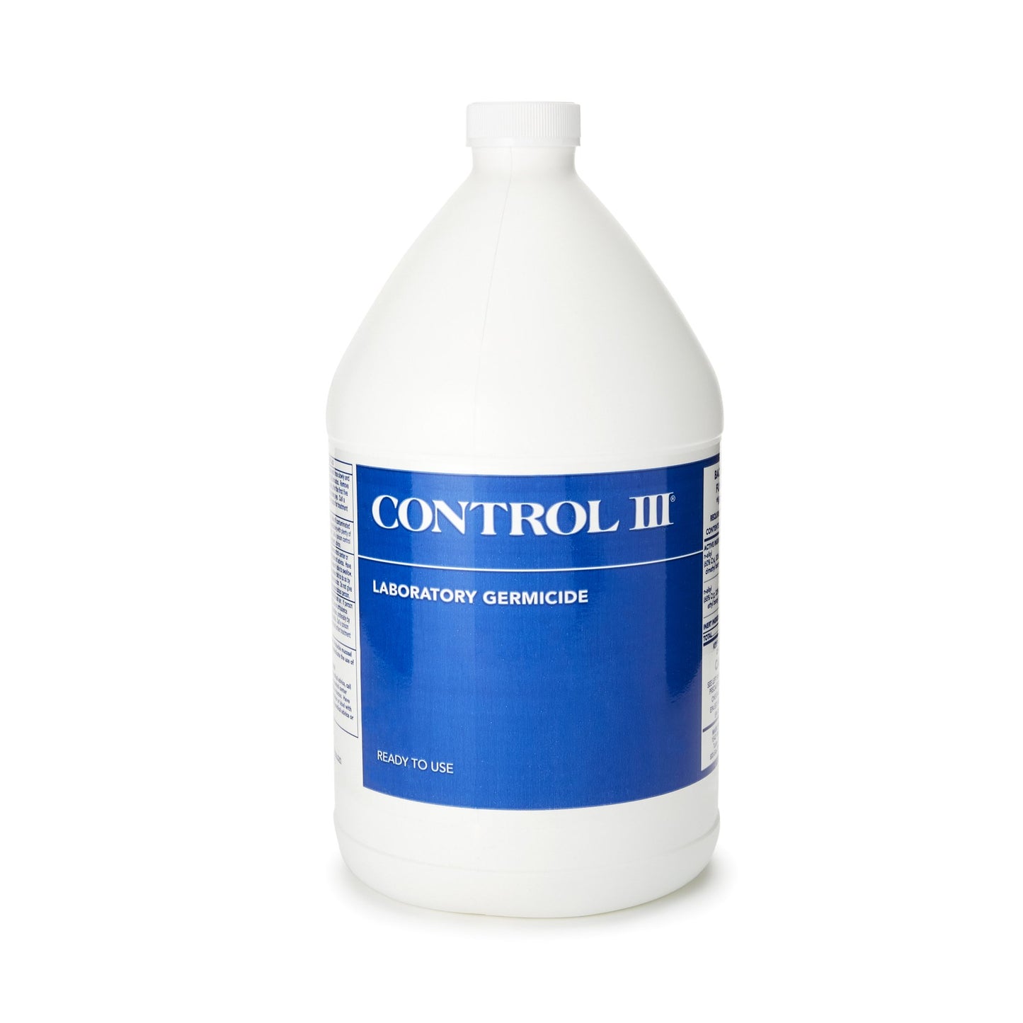 Control III® Laboratory Germicide Surface Disinfectant Cleaner Quaternary Based Manual Pour Liquid 1 gal. Bottle Benzaldehyde Scent NonSterile (307418_GL)