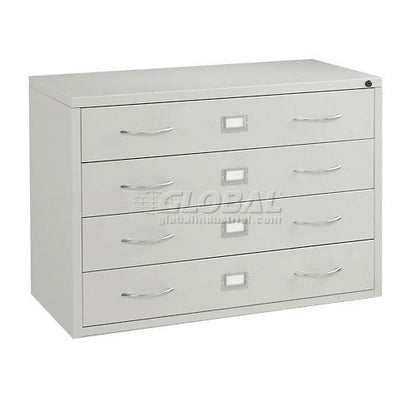 Interion Media Cabinet 4 Drawer Putty (WB249043)
