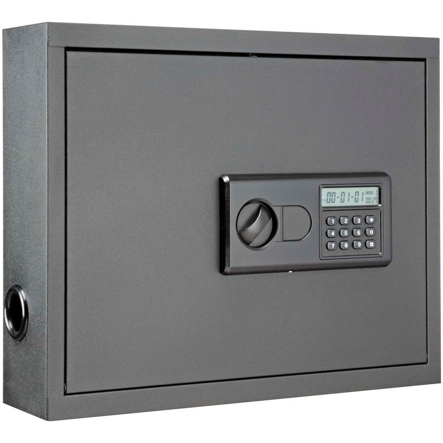 Global Industrial WB249329 Wall Mount Laptop Security Cabinet, 19-3/4"W x 4-3/4"D x 15-3/4"H, Gray (WB249329)
