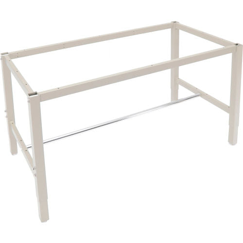 Global Industrial Workbench Frame W/ Adjustable Leg, 57-5/8"W x 27-9/16"D, Tan (WB249602TN)
