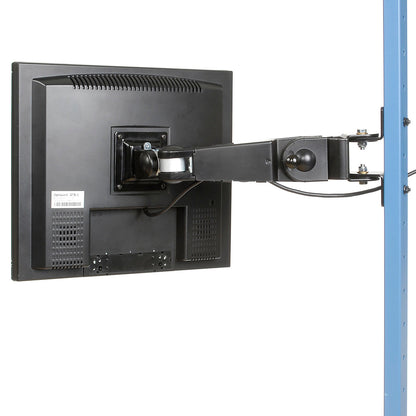 Global Industrial 10-30" Flat Panel Vesa LCD Monitor Arm, 16-3/8"W, Black (WB249624)
