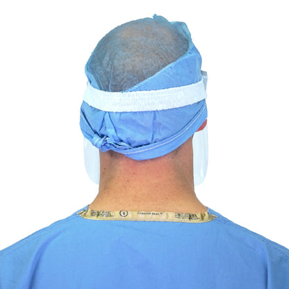 Halyard Face Shield One Size Fits Most 3/4 Length Anti-fog Disposable NonSterile (180155_EA)
