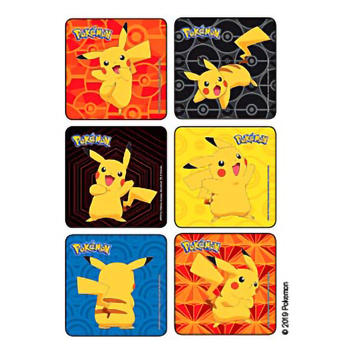 Kids Love Stickers® 72 per Roll Pokemon Pikachu Sticker 2-1/2 Inch (1140363_RL)