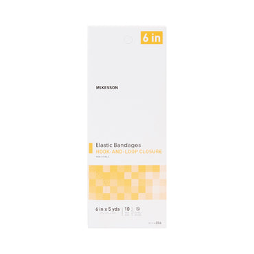 McKesson Elastic Bandage 6 Inch X 5 Yard Single Hook and Loop Closure Tan NonSterile Standard Compression (911816_CS)