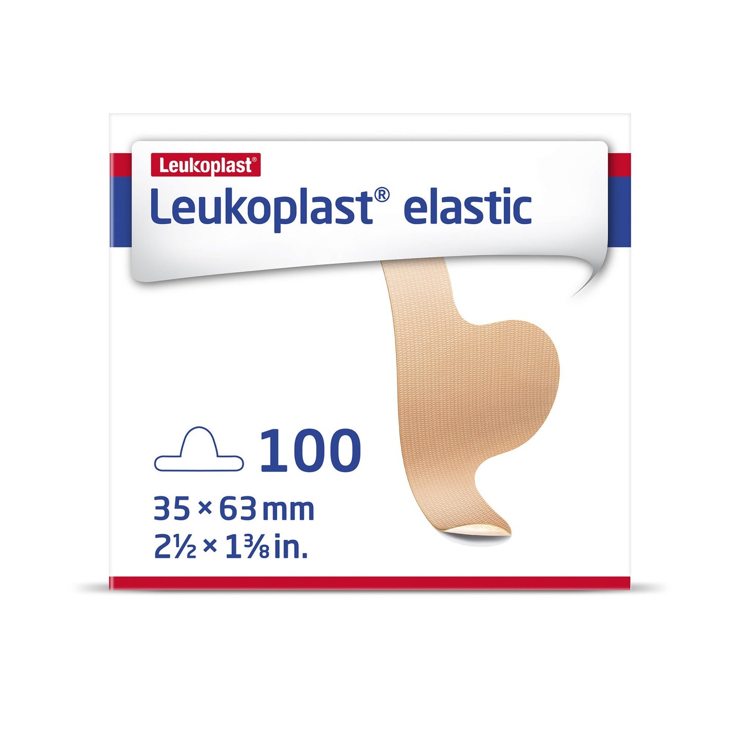 Leukoplast Adhesive Strip 1-3/8 X 2-1/2 Inch Fabric Toe Tan NonSterile (1209129_BX)