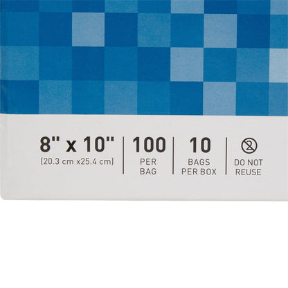 McKesson Reclosable Bag 8 X 10 Inch Polyethylene Clear Zipper Closure (854574_CS)
