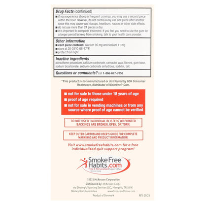 Foster & Thrive™ Stop Smoking Aid 2 mg Strength Gum (1238951_PK)