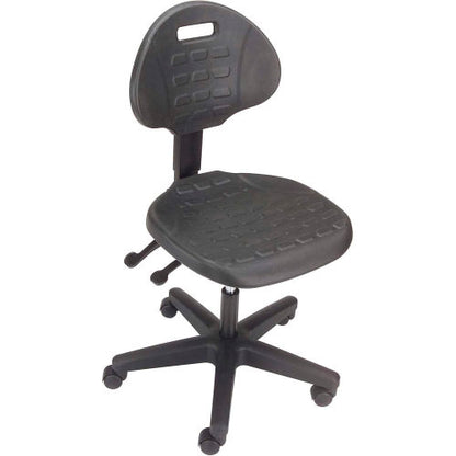 Interion Ergonomic Task Chair With Mid Back, Polyurethane, Black (WB250628)