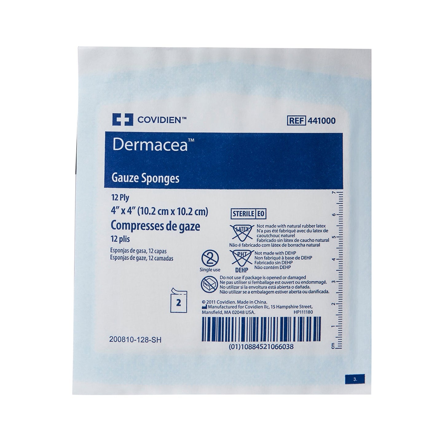 Dermacea™ Gauze Sponge 4 X 4 Inch 12-Ply Sterile 2 per Pack (763387_CS)