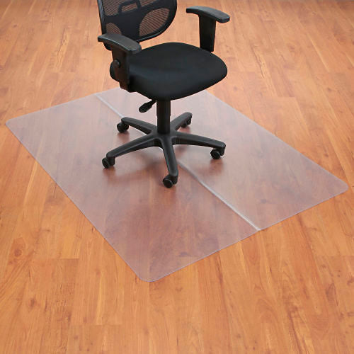 Interion Office Chair Mat for Hard Floor - 46"W x 60"L - Straight Edge (WB250799R)