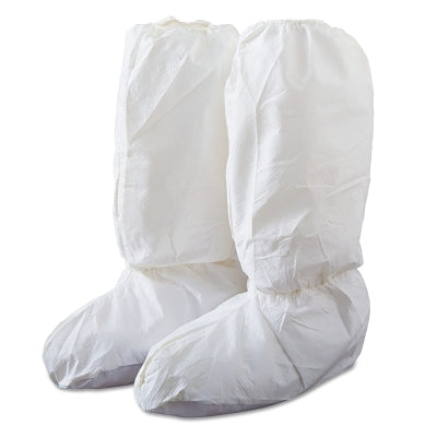 Dupont Tyvek IsoClean High Boot Covers with PVC Soles, Medium, White (251-IC444S-M)
