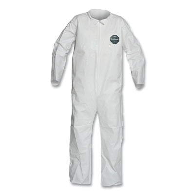 Dupont ProShield® 50 Collared Coveralls with Open Wrists/Ankles, White, Large (251-NB120SWHLG002500)