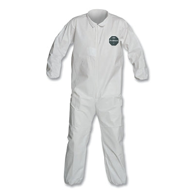 Dupont ProShield® 50 Collared Coveralls with Elastic Wrists/Ankles, White, 2X-Large (251-NB125SWH2X002500)