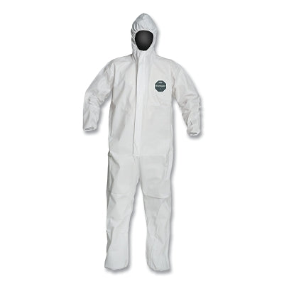 Dupont ProShield® 50 Hooded Coveralls with Elastic Wrists/Ankles, White, Medium (251-NB127SWHMD002500)