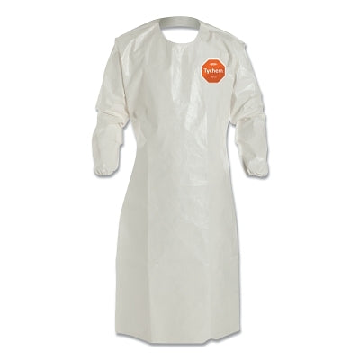 Dupont Tychem® SL Aprons with attached Long Sleeves, 26 in x 52 in, White (251-SL278BWH00001200)