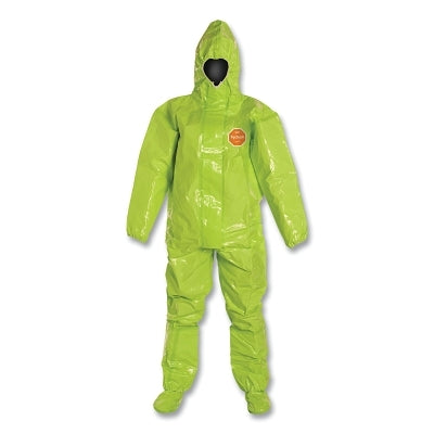 Dupont Tychem® 10000 Coverall with Attached Hood and Socks, TK128T, Lime Yellow, 5X-Large (251-TK128T-5X)