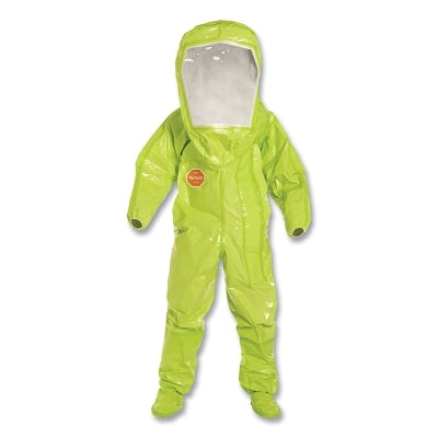 Dupont Tychem TK Encapsulated Level B Coverall, High Visibility Lime Yellow, X-Large (251-TK527T-XL)