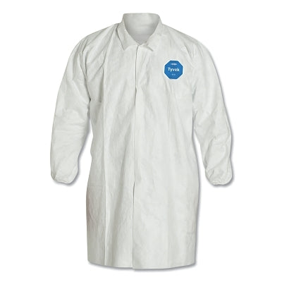 Dupont Tyvek® Lab Coats No Pockets Knee Length, Small, White (251-TY211SWHSM003000)