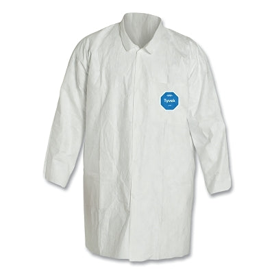 Dupont Tyvek® 400 Two Pocket Lab Coat, TY212S, 6X-Large, White (251-TY212S-6X)