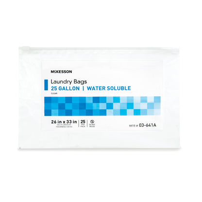 McKesson Hot Water Soluble Laundry Hamper Bag 20 to 25 gal. 26 X 33 Inch Disposable (1147893_CS)