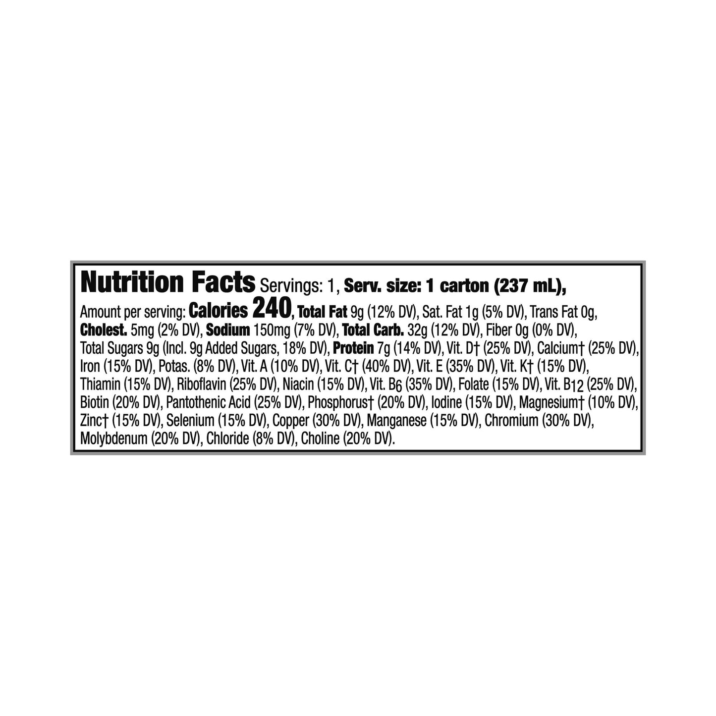 Boost® Kid Essentials™ 1.0 Pediatric Oral Supplement Chocolate Craze Flavor 8 oz. Carton Liquid Vitamins / Minerals (1178506_EA)