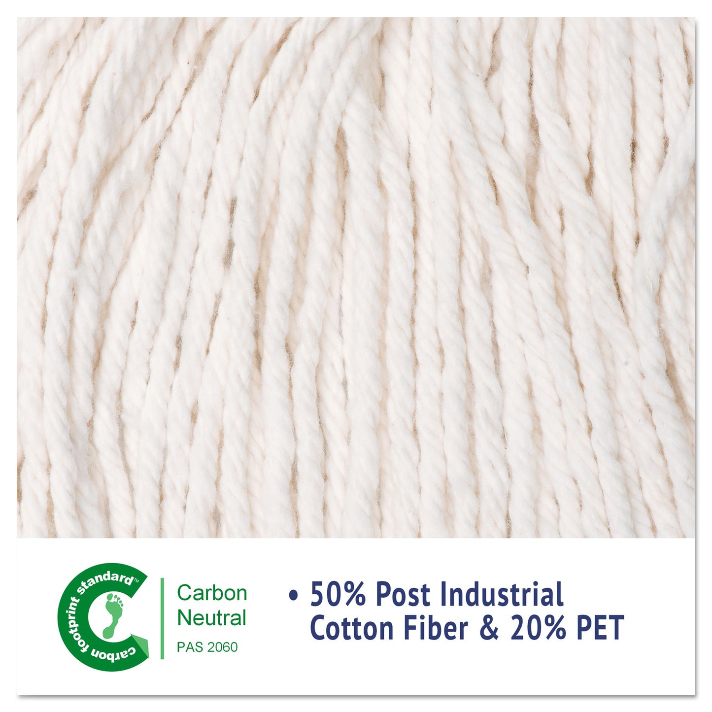 Boardwalk® Cut-End Wet Mop Heads, Rayon, White, 12/Carton (BWKRM03032S)