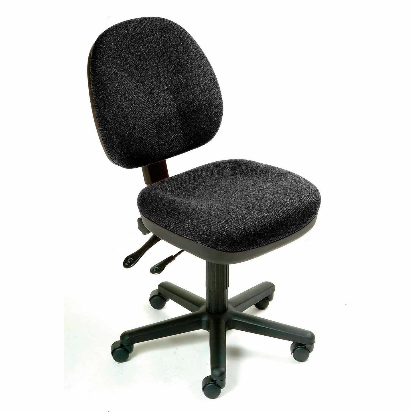 Interion Task Chair With 17-1/2"H Back, Fabric, Black (WB252260BK)