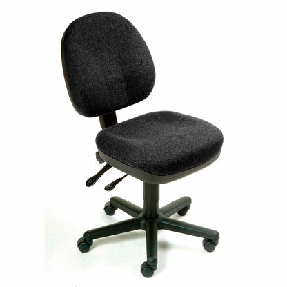 Interion Task Chair With 17-1/2"H Back, Fabric, Black (WB252260BK)
