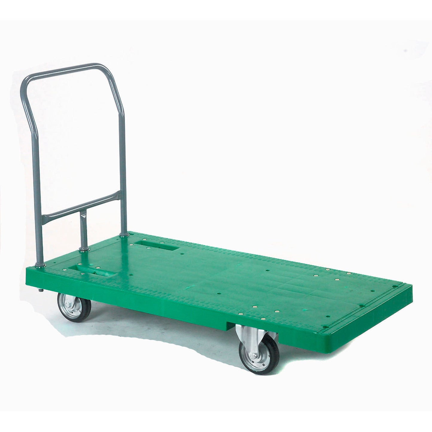 Global Industrial Plastic Deck Flatbed Platform Truck, 52" x 25", 2000 Lb. Capacity (WB252814)