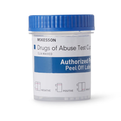 McKesson Drugs of Abuse Test Kit AMP, BUP, BZO, COC, mAMP/MET, MDMA, MTD, MOP300, OXY, THC (OX, pH, SG) 25 Tests CLIA Waived (1101531_CS)