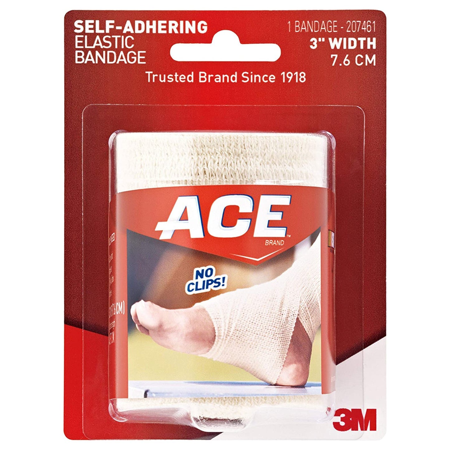 3M™ ACE™ Elastic Bandage 3 Inch Width X 5.3 Foot Self-Adherent Closure Tan NonSterile Standard Compression (976079_CS)