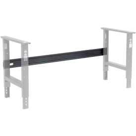 Global Industrial Workbench Steel Stringer For C Channel Adj Leg & Fixed Height, 48"W, Black (WB319007)