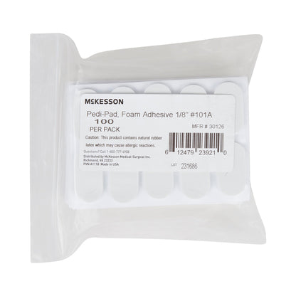 McKesson Pedi-Pad Protective Pad Size 101-A Adhesive Foot (1111057_PK)