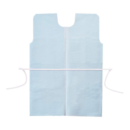 Apex™ Patient Exam Gown Medium / Large Blue Disposable (450002_CS)