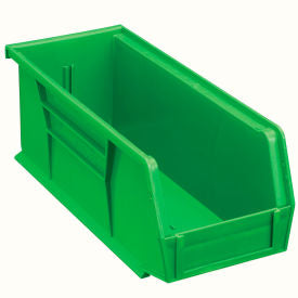 Global Industrial Plastic Hang & Stack Bin, 10-7/8"L x 4-1/8"W x 4"H, Green (WB269688GN)
