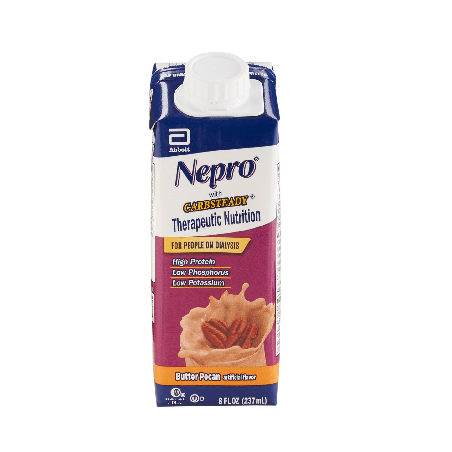 Nepro® with Carbsteady® Oral Supplement Butter Pecan Flavor Liquid 8 oz. Reclosable Carton (1048213_CS)