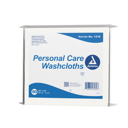 Dynarex® Washcloth 12 X 13 Inch White Disposable (826636_CS)