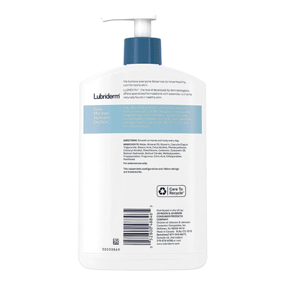 Lubriderm® Daily Moisture Hand and Body Moisturizer 16 oz. Pump Bottle Unscented Lotion (1228791_EA)