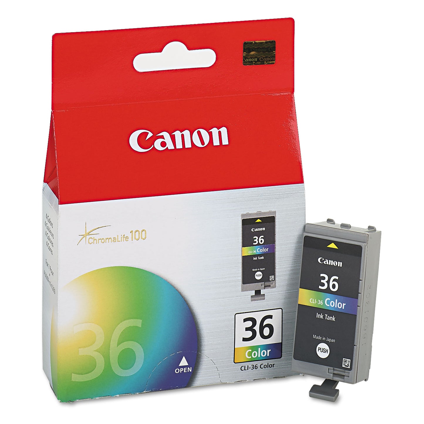 Canon® 1511B002 (CLI-36) Ink, 100 Page-Yield, Tri-Color (CNM1511B002)